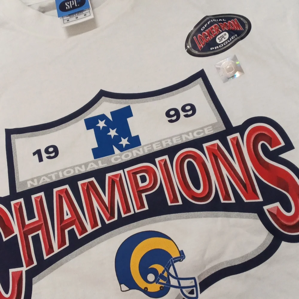 Rams Champions National Conference Size Medium Shirt - Picture 2 of 5
